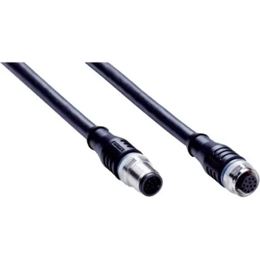 SICK Straight Female 12 way M12 to Straight Male 12 way M12 Connector & Cable, 2.5m - YF2A2B-025UD3M2A2B product image