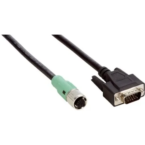 SICK Straight Female 17 way M12 to Straight Male 15 way 15 Pin D-sub Connector & Cable, 2m - YF2AAD-020VD5MHDAC product image
