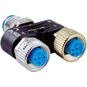 SICK Connector, Screw Mount, M12 Connector, Plug, Male to Female, IP65, IP66K, IP67, YM2A15 Series - YM2A15-000S01FY2A5 product image
