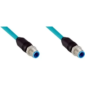 SICK Straight Male 4 way M12 to Straight Male 4 way M12 Connector & Cable, 1m - YM2D24-010EF4M2D24 product image