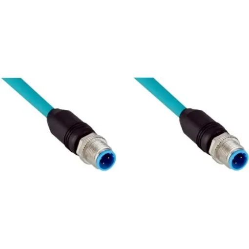 SICK Straight Male 4 way M12 to Straight Male 4 way M12 Connector & Cable, 1m - YM2D24-010EF4M2D24 product image