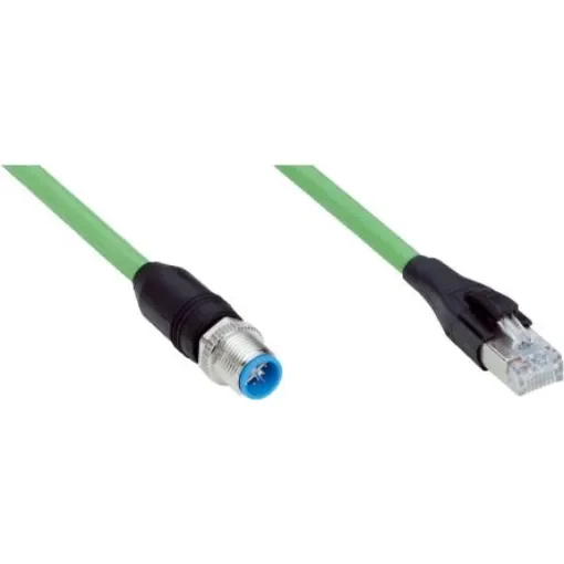 SICK Straight Male 8 way M12 to Straight Male 8 way RJ45 Connector & Cable, 500mm - YM2X18-C50EG1MRJA8 product image