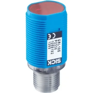 SICK Through Beam Photoelectric Sensor, Cylindrical Sensor, 15 m Detection Range - GRSE18S-N2427 product image