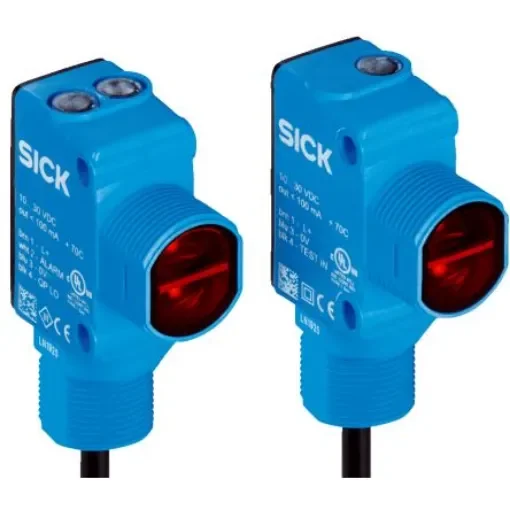 SICK Through Beam Photoelectric Sensor, Rectangular Sensor, 25 m Detection Range - HSE18B-P3B2BAS21 product image