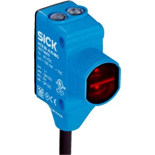 SICK Background Suppression Photoelectric Sensor, Rectangular Sensor, 300 mm Detection Range - HTB18-B1G2BH product image