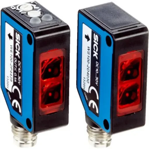 SICK Through Beam Photoelectric Sensor, Rectangular Sensor, 33 m Detection Range - WS/WE100-2N4439 product image