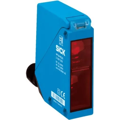 SICK Background Suppression Photoelectric Sensor, Rectangular Sensor, 2500 mm Detection Range - WT34-B400S04 product image