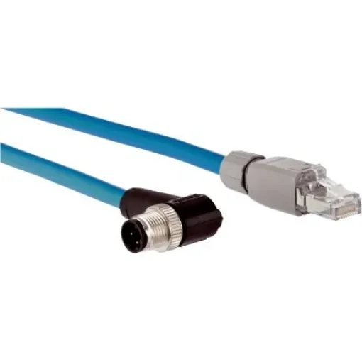 SICKSSL, 30m Cat5, Green RJ45 to Male M12 Male, Shielded Shielded, Terminated PVC Sheath - SSL-2J04-F30MZ product image
