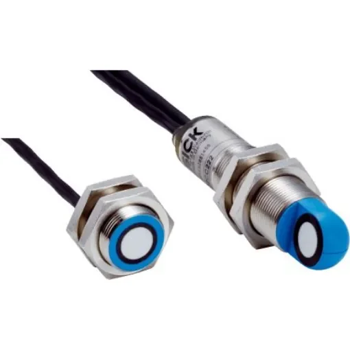 SICK Through Beam Photoelectric Sensor, Cylindrical Sensor, 20 mm Detection Range - UD18-22CC242 product image