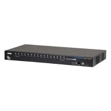 Aten 16 Port USB HDMI KVM Switch, 3.5 mm Jack 1920 x 1080 Maximum Resolution - CS17916 product image