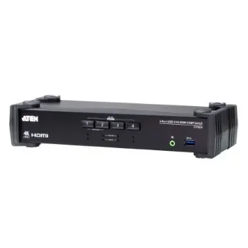 Aten 4 Port USB HDMI KVM Switch, 3.5 mm Jack 4096 x 2160 Maximum Resolution - CS1824 product image