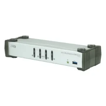 Aten 4 Port USB DisplayPort KVM Switch, Stereo 3840 x 2160 Maximum Resolution - CS1914 product image