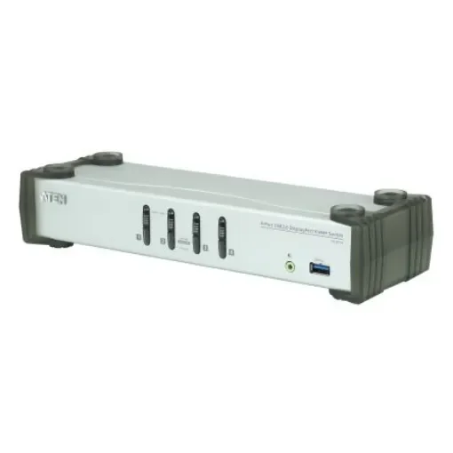 Aten 4 Port USB DisplayPort KVM Switch, Stereo 3840 x 2160 Maximum Resolution - CS1914 product image