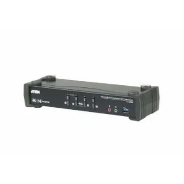 Aten 4 Port USB DisplayPort KVM Switch, 3.5 mm Jack 4096 x 2160 Maximum Resolution - CS1924M product image