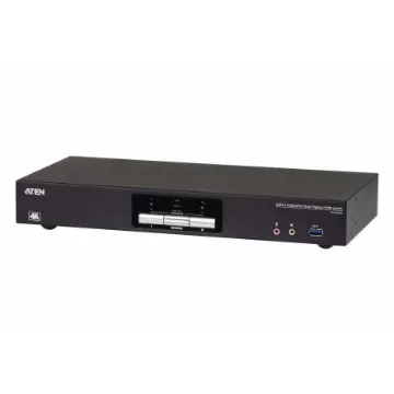 Aten 2 Port USB DisplayPort KVM Switch, 3.5 mm Jack 4096 x 2160 Maximum Resolution - CS1942DP product image