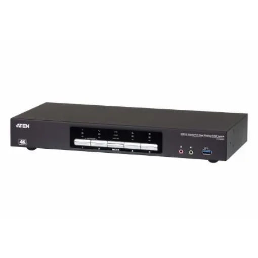 Aten 4 Port USB DisplayPort KVM Switch, 3.5 mm Jack 4096 x 2160 Maximum Resolution - CS1944DP product image