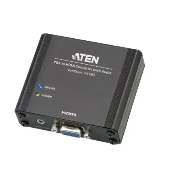 Aten VGA to HDMI Video Converter, 1920 x 1200 Maximum Resolution - VC180 product image