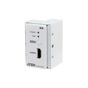 Aten HDMI over CAT 6 Extender 3m, 4096 x 2160 Maximum Resolution - VE1801AEUT product image