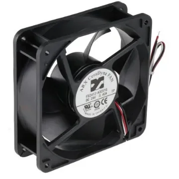ARX CeraDyna Series Axial Fan, 24 V dc, DC Operation, 227.7m³/h, 7.2W, 300mA Max, 120 x 120 x 38mm - FD2412-A3251G2AL product image