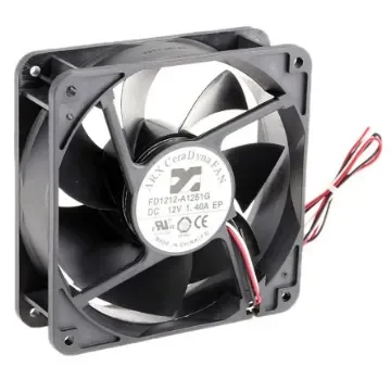 ARX CeraDyna Series Axial Fan, 12 V dc, DC Operation, 291.6m³/h, 14.4W, 1.2A Max, 120 x 120 x 38mm - FD1212-A1251G2AL product image