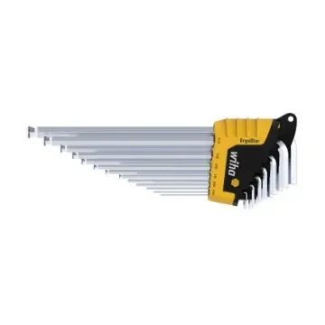 Wiha 13 piece L Shape Imperial Hex Key Set, 0.05 in, 1/4 in, 1/8 in, 1/16 in, 3/8 in, 3/16 in, 3/32 in, 5/16 in, 5/32 - 43852 product image