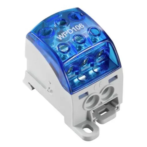 Weidmüller WPD Series Blue, 1-Level, Screw Termination, ATEX, IECEx - 2518570000 product image