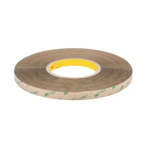 3M F9473PC Transparent Double Sided Paper Tape, 0.106mm Thick, Acrylic Backing, 12mm x 55m - 7100030935 product image