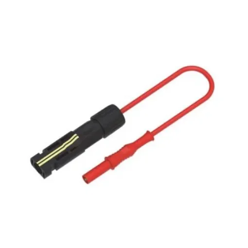 Electro PJP Test Leads, 40A, 1.5kV, Red, 100mm Lead Length - PVM2317AuNi-100R product image