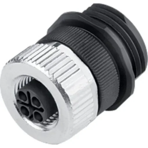 Lapp Industrial Circular Connectors, 4 Contacts, Panel Mount, M12 Connector, Socket, Female, IP68, POWER M12 Series - 44423147 product image