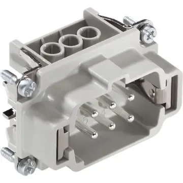 Lapp Connector, 7 Way, 16A, Male, H-BE 6, 500 V - 75009636 product image