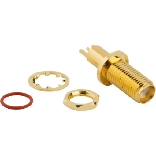 Amphenol RF Straight SMA Connector SMA Jack 18GHz - 132421 product image