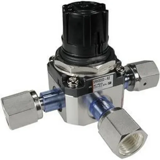 SMC Rc 1/4 Pneumatic Regulator - 0.02MPa to 0.2MPa, 1MPa max. input, SRH3101-02 product image