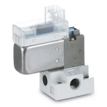 SMC 3/2 NO Pneumatic Solenoid Valve - M5 V124A Series 24V dc - V124A-5GU product image