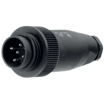 binder Connector, 5 Contacts, Cable Mount, 12mm Connector, Plug, Male, IP65, 694 Series - 99 0709 00 05 product image