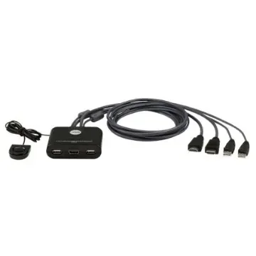Aten 2 Port USB HDMI KVM Switch, 1920 x 1200 Maximum Resolution - CS22HF-AT product image