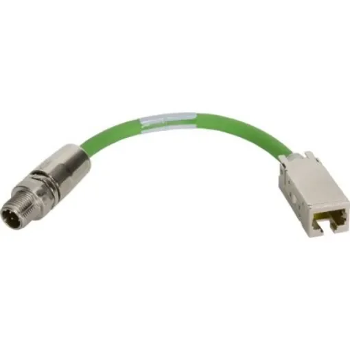 HARTING09 48 541, 200mm Cat5, Green M12 to Male RJ45 Female Polyurethane Sheath - 09 48 541 1104 002 product image