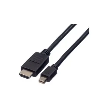 Roline Male Mini DisplayPort to Male HDMI, PVC  Cable, 1080p, 2m - 11.04.5791 product image
