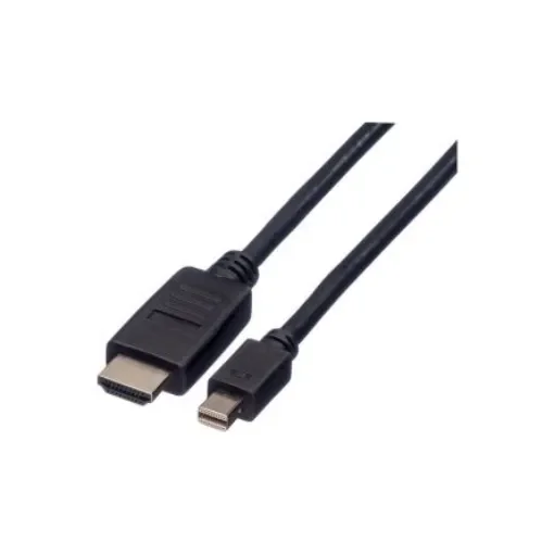 Roline Male Mini DisplayPort to Male HDMI, PVC  Cable, 1080p, 2m - 11.04.5791 product image