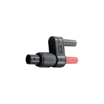 Staubli Black/Red, Female, Male Test Connector Adapter With Gold Plated Brass, Nickel Plated Brass contacts and Gold - 67.9537-21 product image