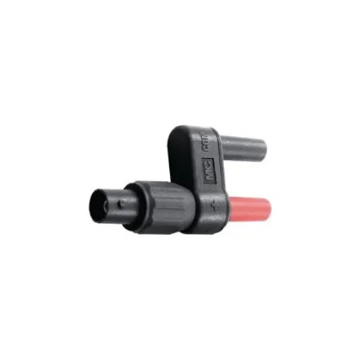 Staubli Black/Red, Female, Male Test Connector Adapter With Gold Plated Brass, Nickel Plated Brass contacts and Gold - 67.9537-21 product image