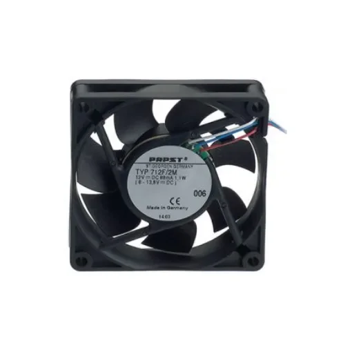 ebm-papst Axial Fan, 12 V dc, dc Operation, 43m³/h, 1.7W, 140mA Max, 70 x 70 x 15mm - 712F/2 product image