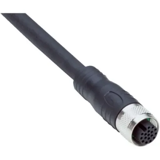 SICK Straight Female 17 way M12 to Straight Male Unterminated Connector & Cable, 5m - YF2A2D-050UV2XLEAX product image