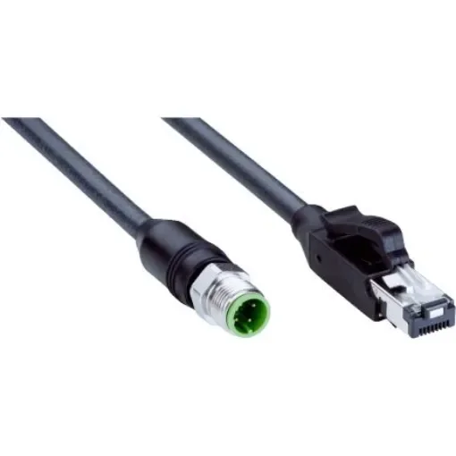 SICK Straight Male 4 way M12 to Straight Male 8 way RJ45 Connector & Cable, 20m - YM2D24-200PN4MRJA4 product image