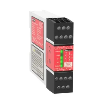 Banner GM Emergency Stop Safety Relay, 24V ac, Dual, Single, 2 Safety Contacts - GM-FA-10J product image
