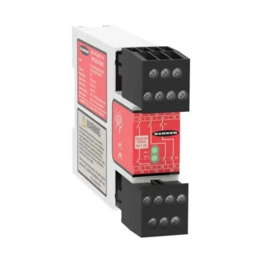 Banner IM-T Series Electromechanical Interface Relay, DIN Rail Mount, 24V dc Coil, 3-Pole, 6A Load - IM-T-9A product image