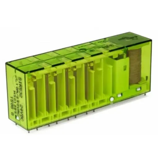 Elesta PCB Mount Force Guided Relay, 12V dc Coil Voltage, 4NO/4NC - SIR442-12VDC (H300411) product image