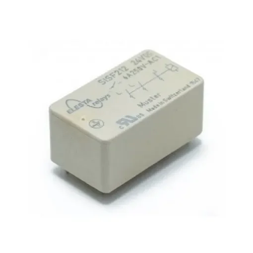 Elesta PCB Mount Force Guided Relay, 24V dc Coil Voltage, 2NO/1NC - SISF212-24VDC (H321224) product image