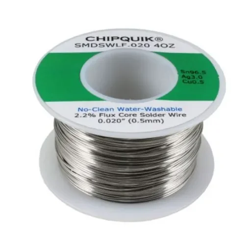 CHIPQUIK Wire, 0.5mm Solder, 217-220°C Melting Point - SMDSWLF.020 4OZ product image