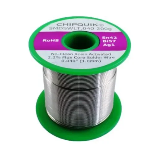 CHIPQUIK Wire, 1mm Solder, 138°C Melting Point - SMDSWLT.040 200g product image