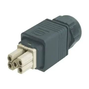 HARTING Connectors, 5 Way, 16A, Female, Han PushPull (V14), 690 V - 09352320421 product image